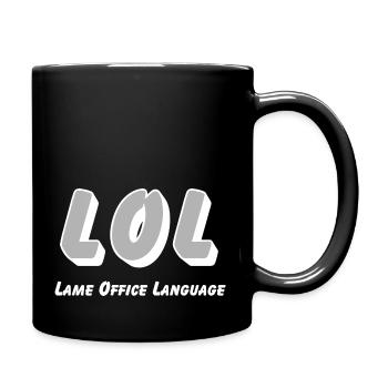 LOL - Langue de bureau boiteuse - Mug uni - noir - Droite