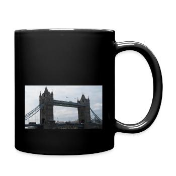 Tower Brücke London - Tasse einfarbig - Schwarz - Rechts