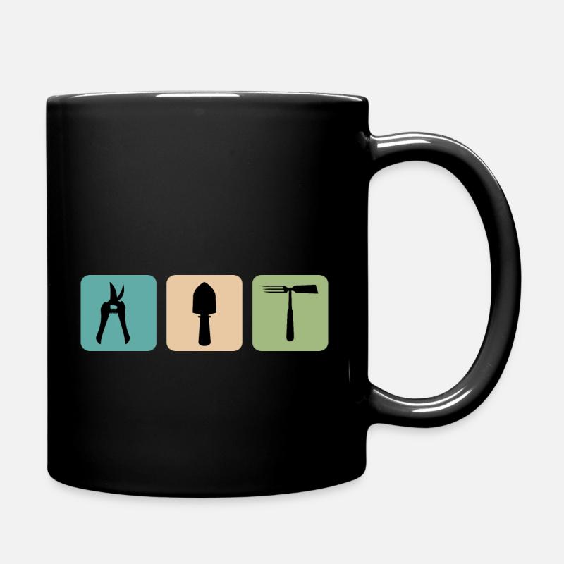 Garten Pflanzen Gärtner Gartenarbeit Kleingarten - Tasse einfarbig - Schwarz
