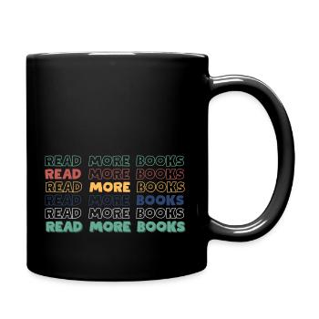 READ MORE BOOKS - Tasse einfarbig - Schwarz - Rechts