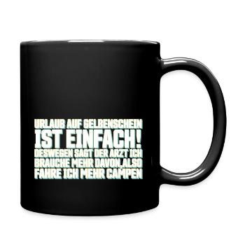 Lustiger Spruch - Tasse einfarbig - Schwarz - Rechts