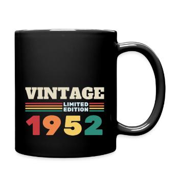 Vintage Limitierte Auflage 1952 - Tasse einfarbig - Schwarz - Rechts