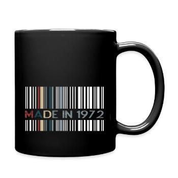 Code à barres 1972 - Mug uni - noir - Droite