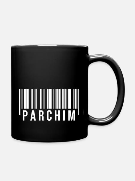 Parchim Strichcode - Tasse einfarbig - Schwarz