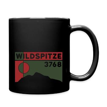 Wildspitze ski tour high tour normal route hike - Full Colour Mug - black - Right