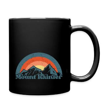 Mont Rainier Nationla Park Montagnes de Washington - Mug uni - noir - Droite