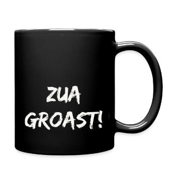 Zua groast - Tasse einfarbig - Schwarz - Rechts