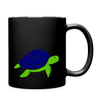 turtle - Full Colour Mug - black - Right
