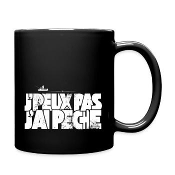 J'peux pas j'ai Pêche - Mug uni - noir - Droite
