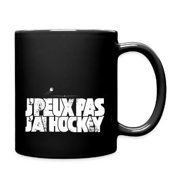 J'peux pas j'ai Hockey - Mug uni - noir - Droite