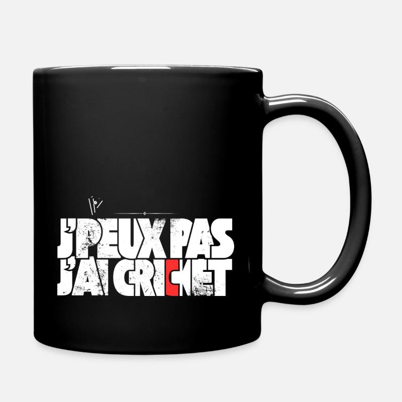 J'peux pas j'ai Cricket - Mug uni - noir