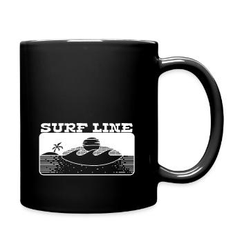 SurfLine3 - Mug uni - noir - Droite