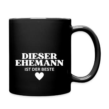 Dieser Ehemann ist der Beste - Tasse einfarbig - Schwarz - Rechts