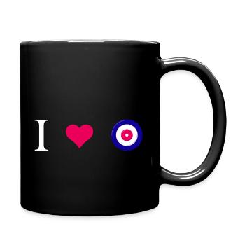 curling eisstockschießen curler curling-love - Tasse einfarbig - Schwarz - Rechts