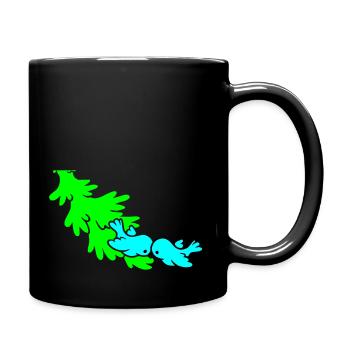 Winter - Tasse einfarbig - Schwarz - Rechts