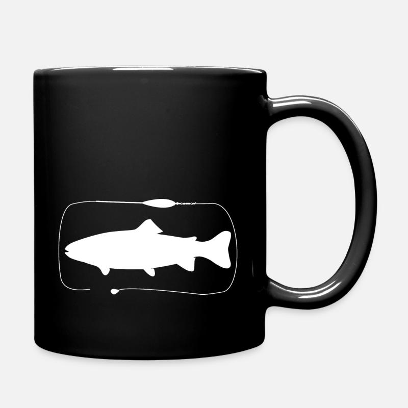 Trout Sbirolino assembly with paste - Full Colour Mug - black
