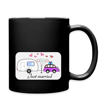 Just married - Full Colour Mug - black - Right