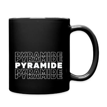 Pyramide - Tasse einfarbig - Schwarz - Rechts