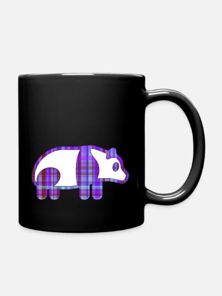 Panda - Tasse einfarbig - Schwarz