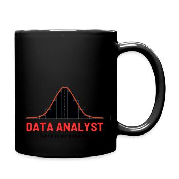 Data Analyst Scientist KI Machine Learning AI Code - Full Colour Mug - black - Right