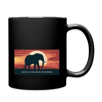 Elephant´s way - Full Colour Mug - black - Right