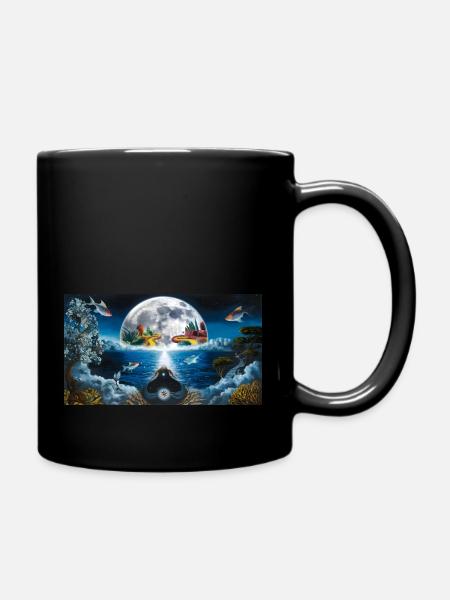 surrealist oversized luminescen - Tasse einfarbig - Schwarz