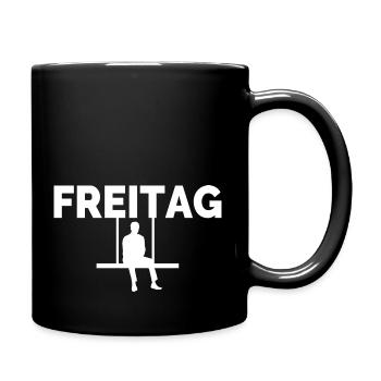 Freitag - Tasse einfarbig - Schwarz - Rechts