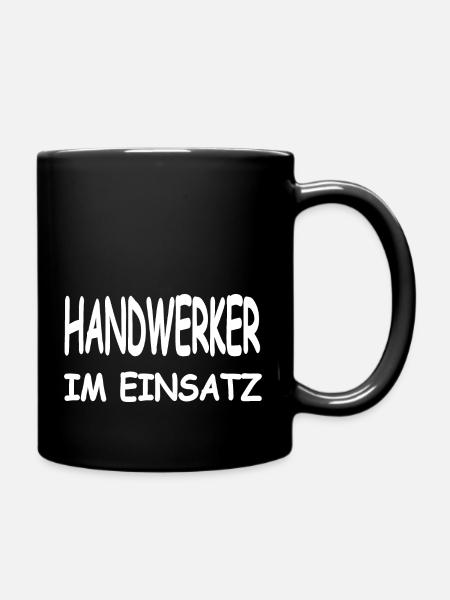 Handwerker - Tasse einfarbig - Schwarz