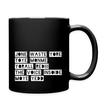 JONE WASTE YORE TOYE MONME YORALL REDIII THE VOICE - Mug uni - noir - Droite