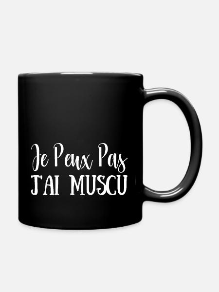 J'peux pas j'ai MUSCU - Musculation - Mug uni - noir