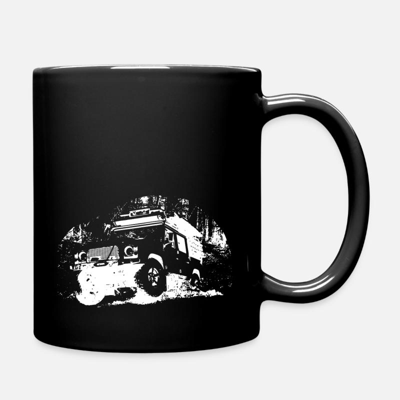 Defender Sprung Weiss - Tasse einfarbig - Schwarz