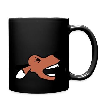 Dog, angry, biting, , barking, barking, loud, yapping - Full Colour Mug - black - Right