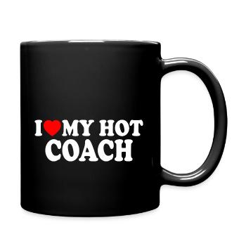 I love my hot coach - Mug uni - noir - Droite