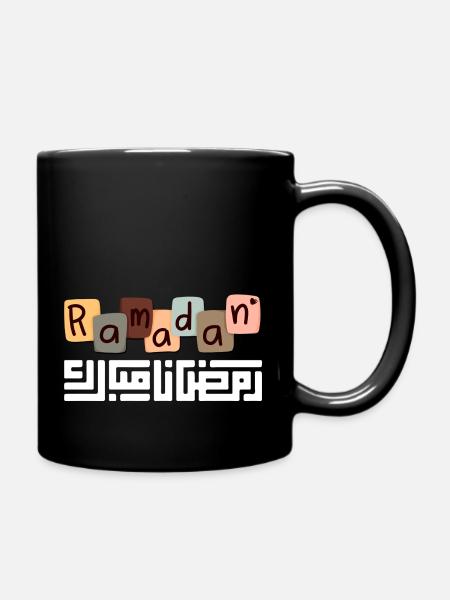 Ramadan Mubarak - Tasse einfarbig - Schwarz