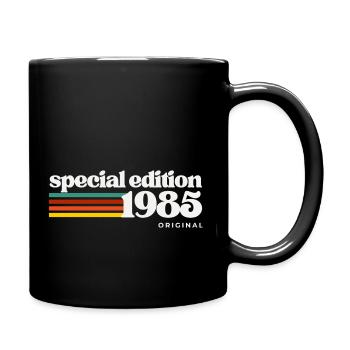 40. Geburtstag Geschenk: 1975 Vintage Retro Shirt - Tasse einfarbig - Schwarz - Rechts