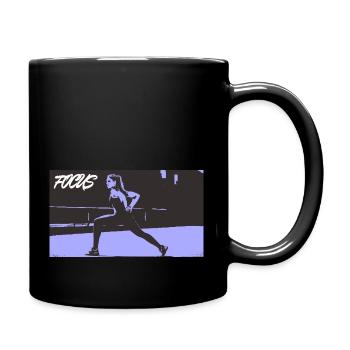 FOCUS_paleblue - Tasse einfarbig - Schwarz - Rechts