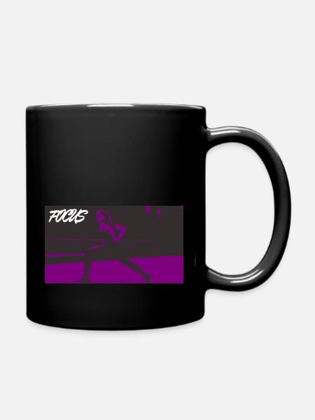 FOCUS_violet - Mug uni - noir