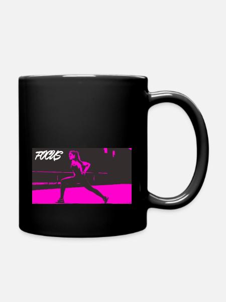 FOCUS_pink - Tasse einfarbig - Schwarz