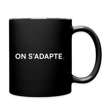 WE ADAPT. Design Minimal Motivation - Full Colour Mug - black - Right