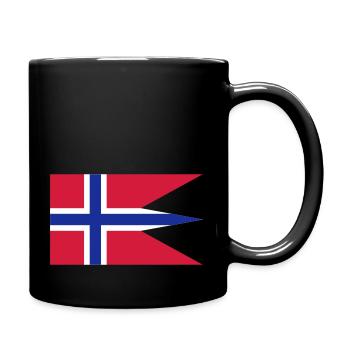 norway flag - Mug uni - noir - Droite