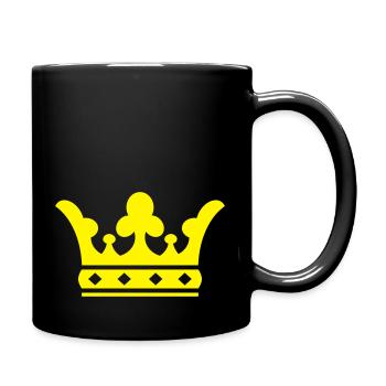 Goldkrone - Tasse einfarbig - Schwarz - Rechts