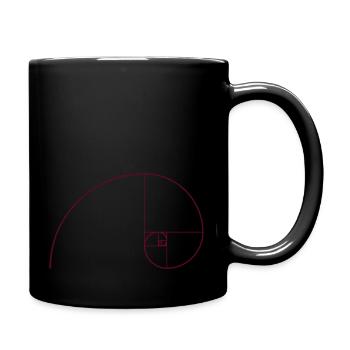 Spirale de Fibonacci, section doré, Phi, evolution - Mug uni - noir - Droite