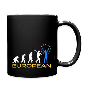 Europa Evolution - Tasse einfarbig - Schwarz - Rechts