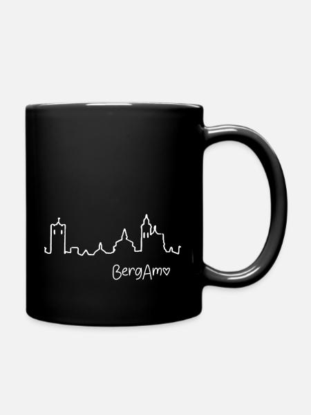 BergAmo - Tasse einfarbig - Schwarz