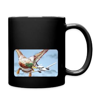 Attaque de canard (version 2 sans bulle de dialogue) - Mug uni - noir - Droite