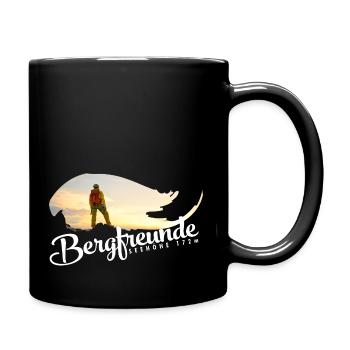 Bergefreunde der Bezirks Alm - Tasse einfarbig - Schwarz - Rechts