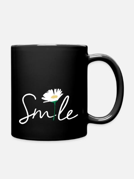Flower - Full Colour Mug - black