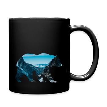 Ours Alaska - Mug uni - noir - Droite