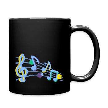 Music - Classical - Pop -HipHop - Full Colour Mug - black - Right