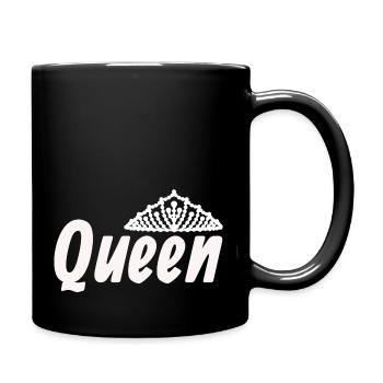 Liebe King Queen - Tasse einfarbig - Schwarz - Rechts